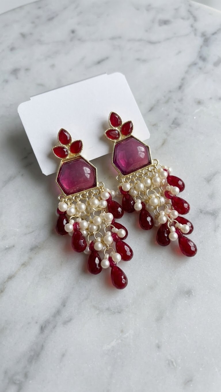 Rose Drop Jhumka